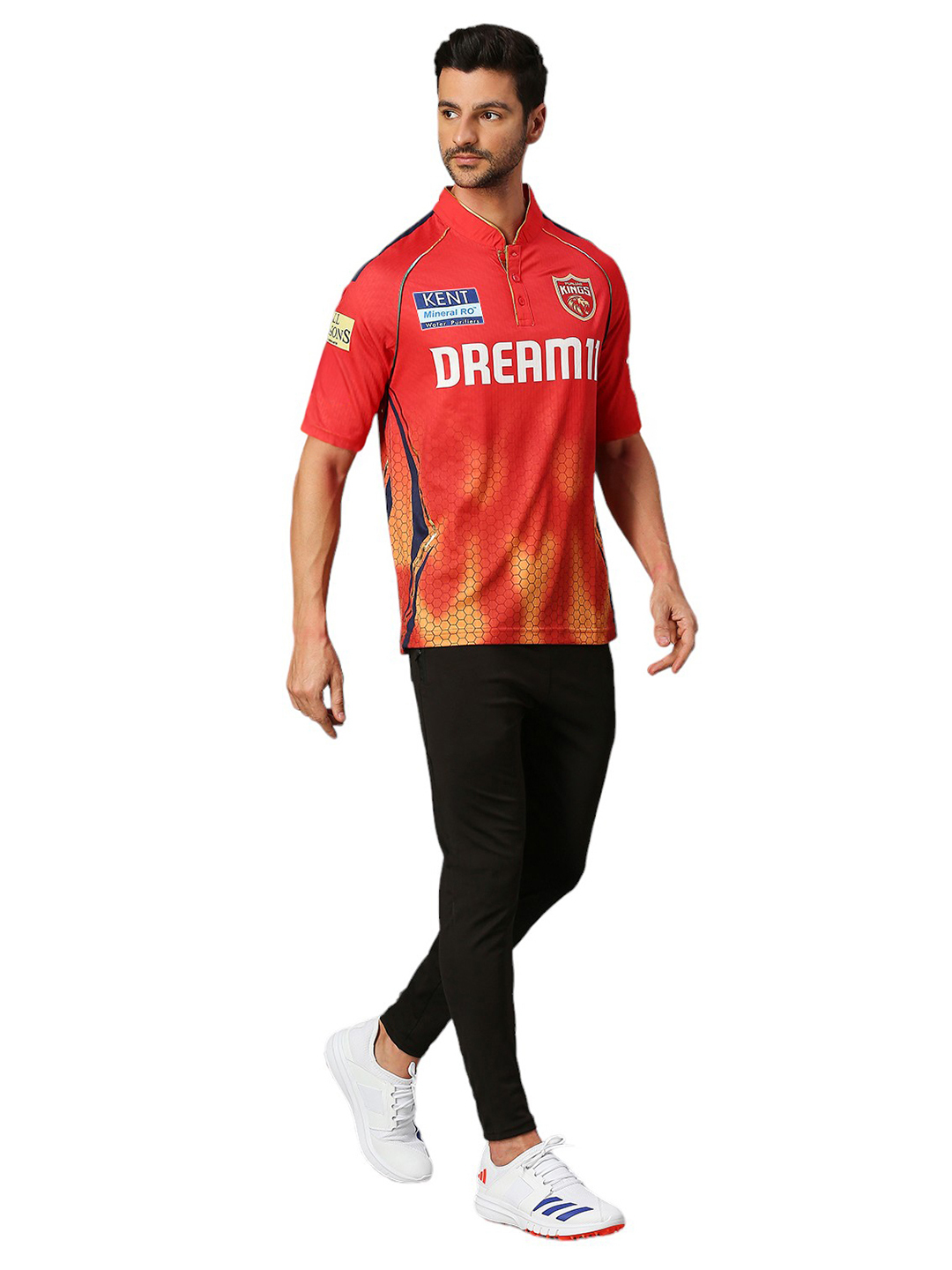 Punjab Kings Official Men's Replica Jersey 2025 in Premium Jacquard Fabric - Customised (7)