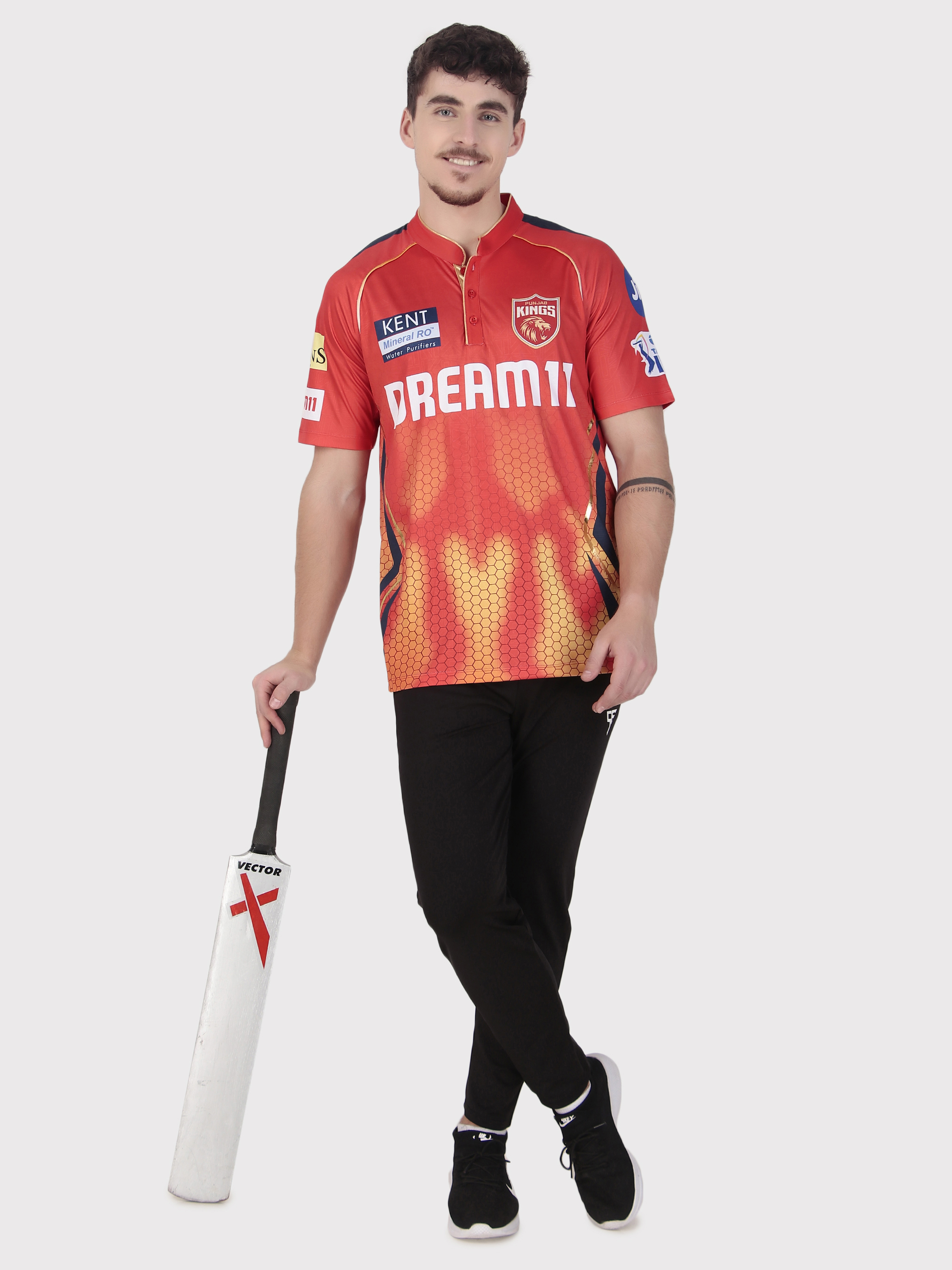 Punjab Kings Official Men's Replica Jersey 2025 in Premium Jacquard Fabric (5)