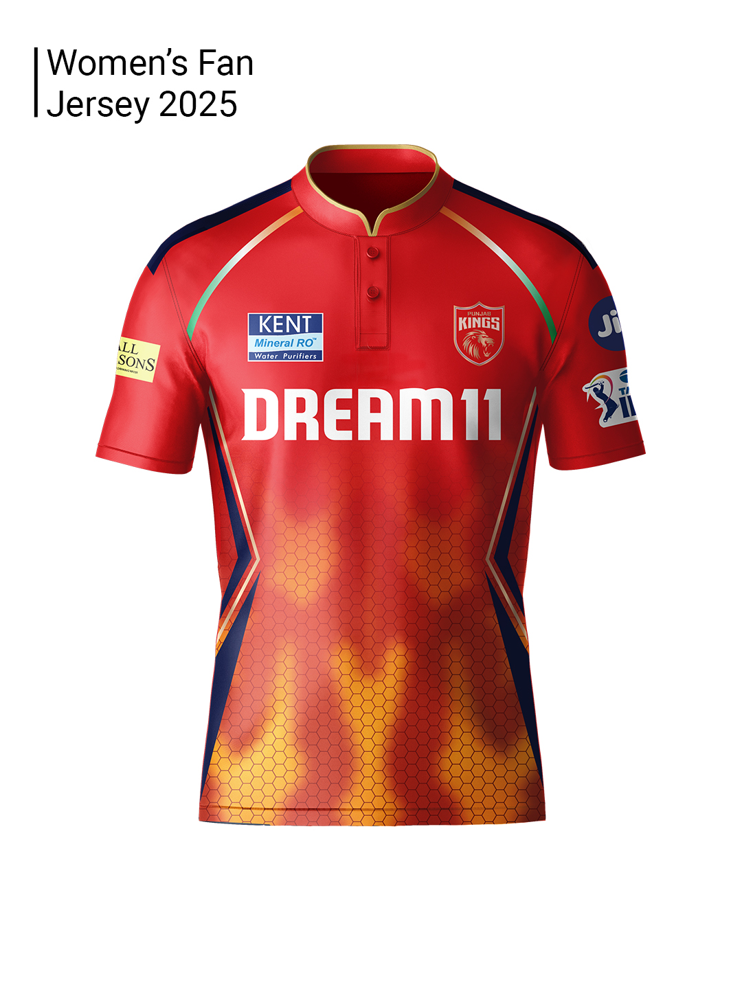 Punjab Kings Official Women's Fan Jersey 2025