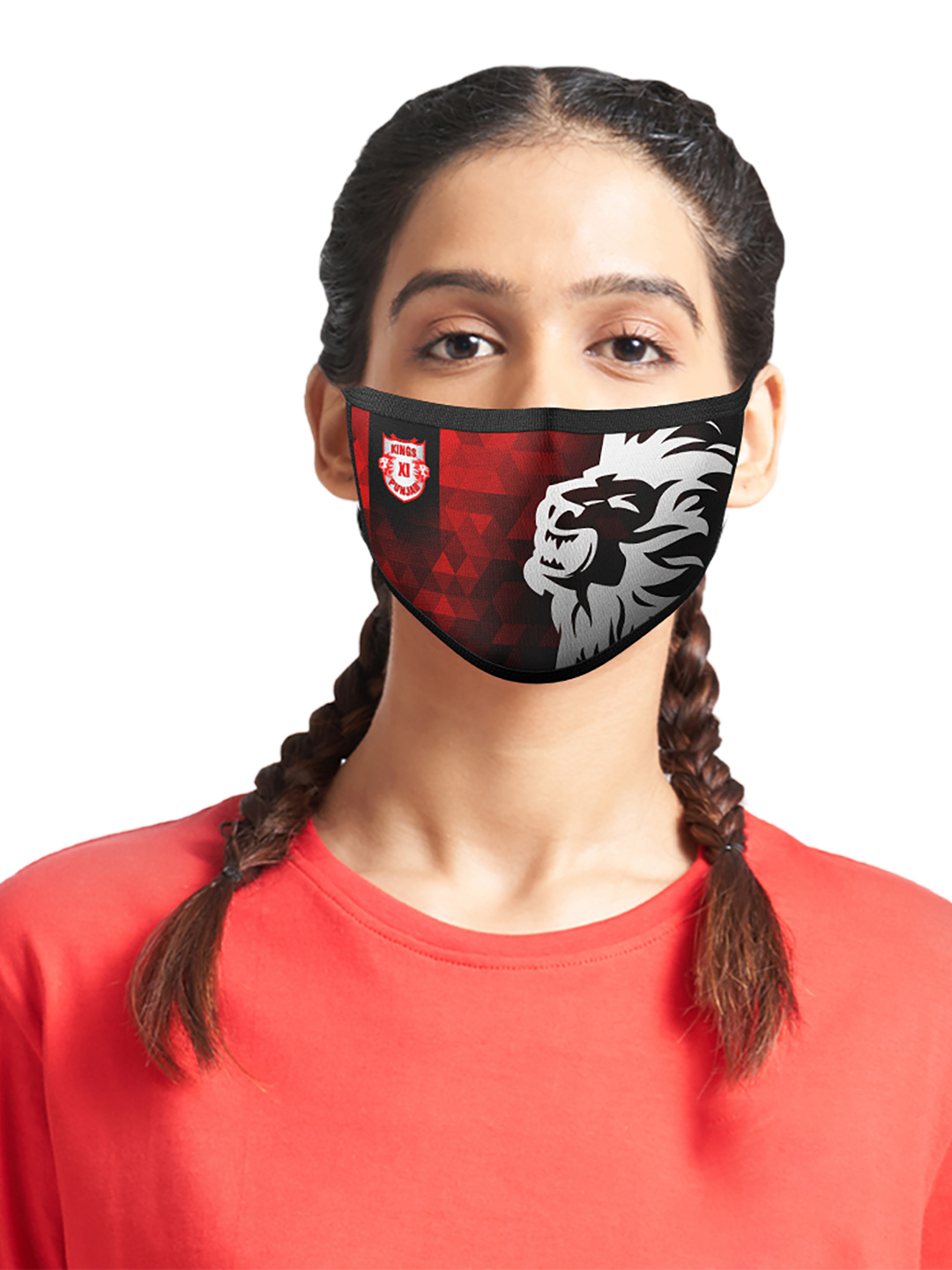 Punjab Kings PBKS Premium Masks -Set of 3) (1)