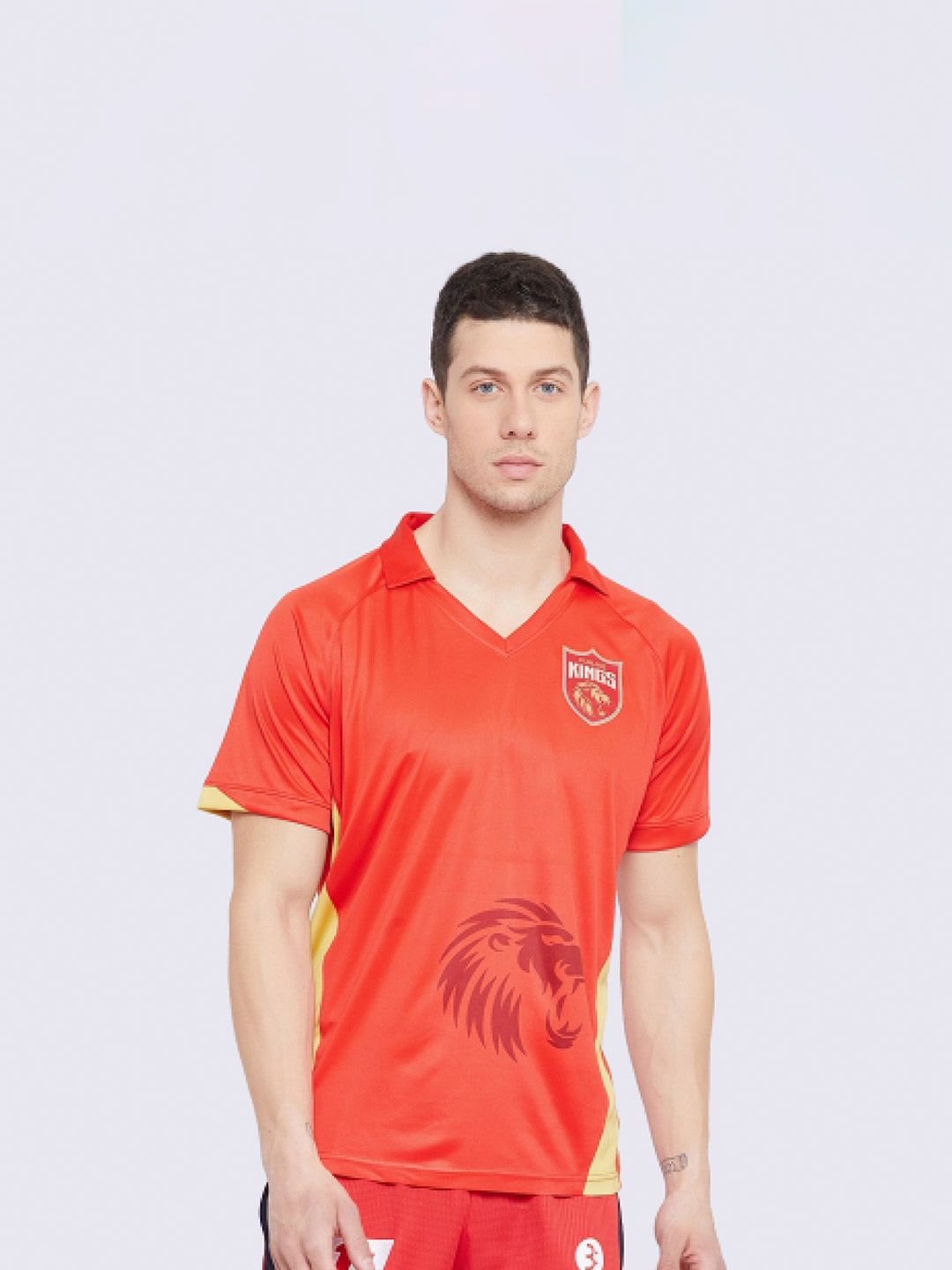 Punjab Kings PBKS Regular Fit Official Polo Jersey 2021 (1)