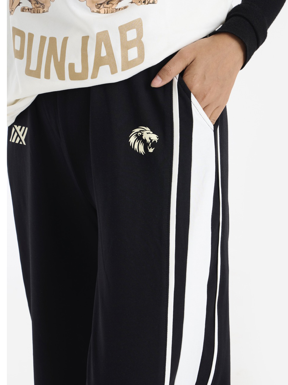 Punjab Kings PBKS Track Pant-Black (4)
