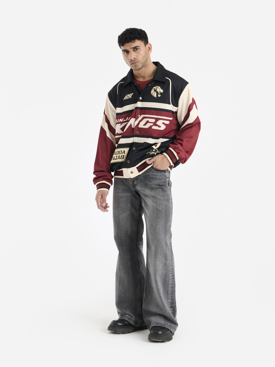 Punjab Kings Punjab Kings Racer Varsity Jacket (4)