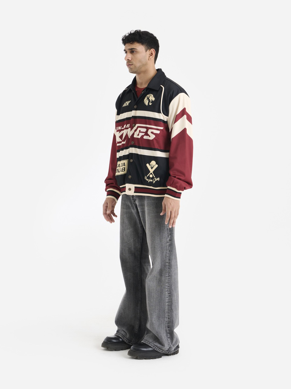 Punjab Kings Punjab Kings Racer Varsity Jacket (5)