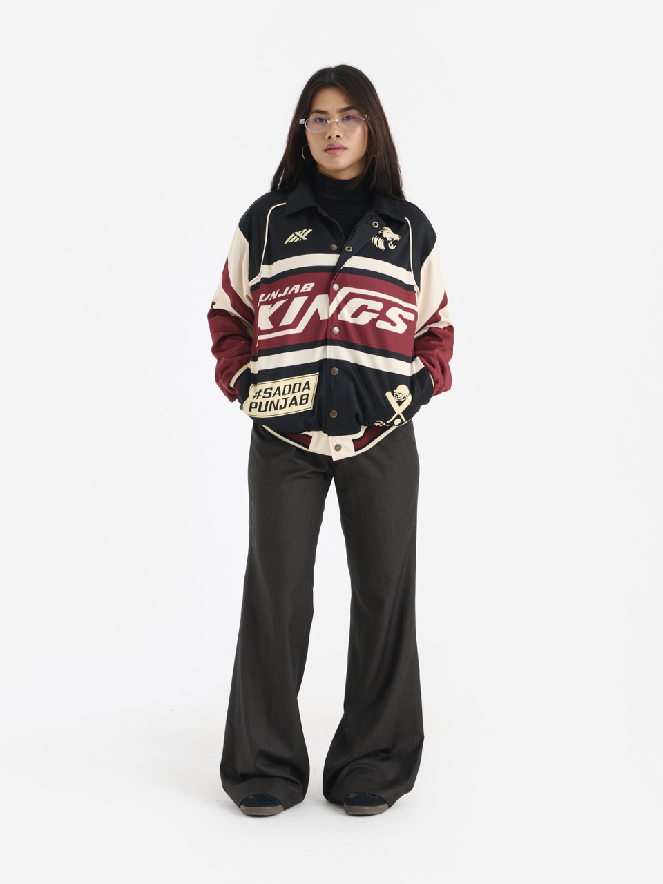 Punjab Kings Punjab Kings Racer Varsity Jacket (8)
