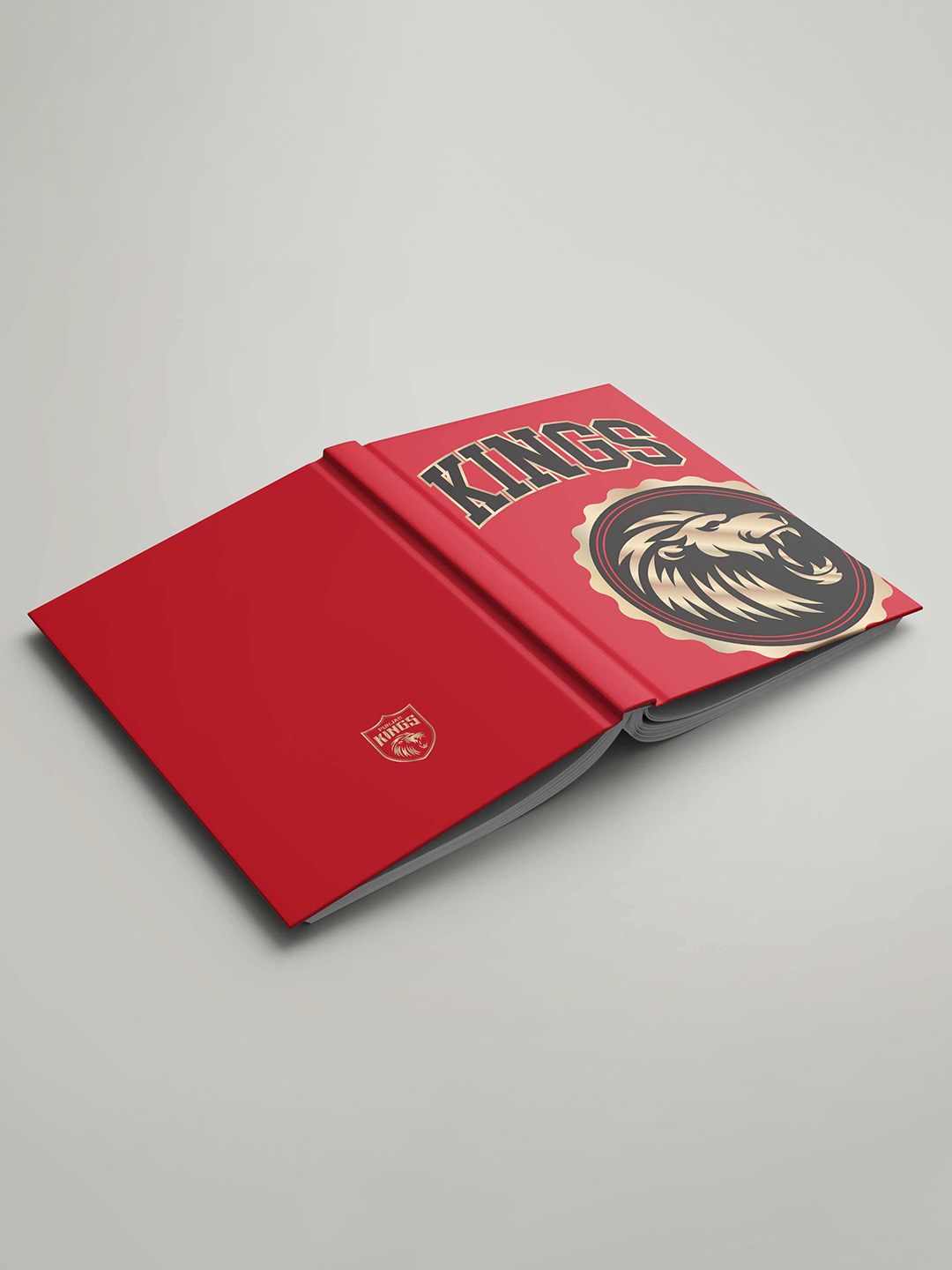 Punjab Kings Hardbound Cover, A5 Ruled 100 Pages, Easy to Carry, Notebook for Home, Office, Travel Diary - Pack of 1 (Re (4)