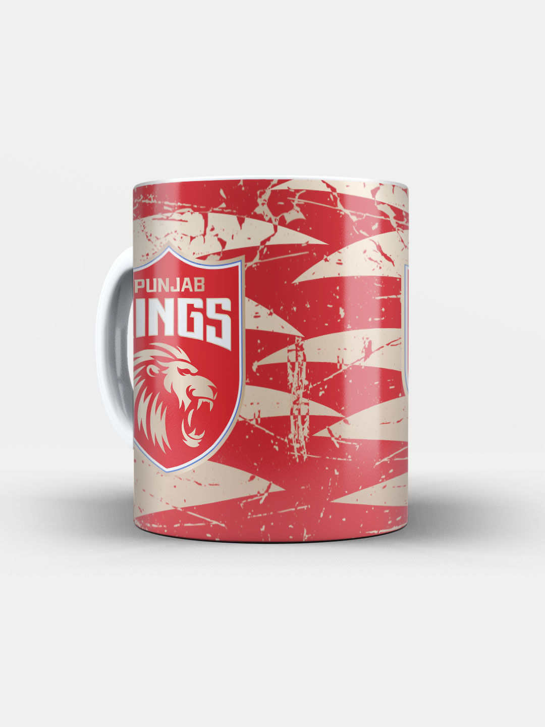 Punjab Kings Red and Gold Logo Printed Ceramic Glossy Coffee Mug 325 ml - Pack of 1 (4)