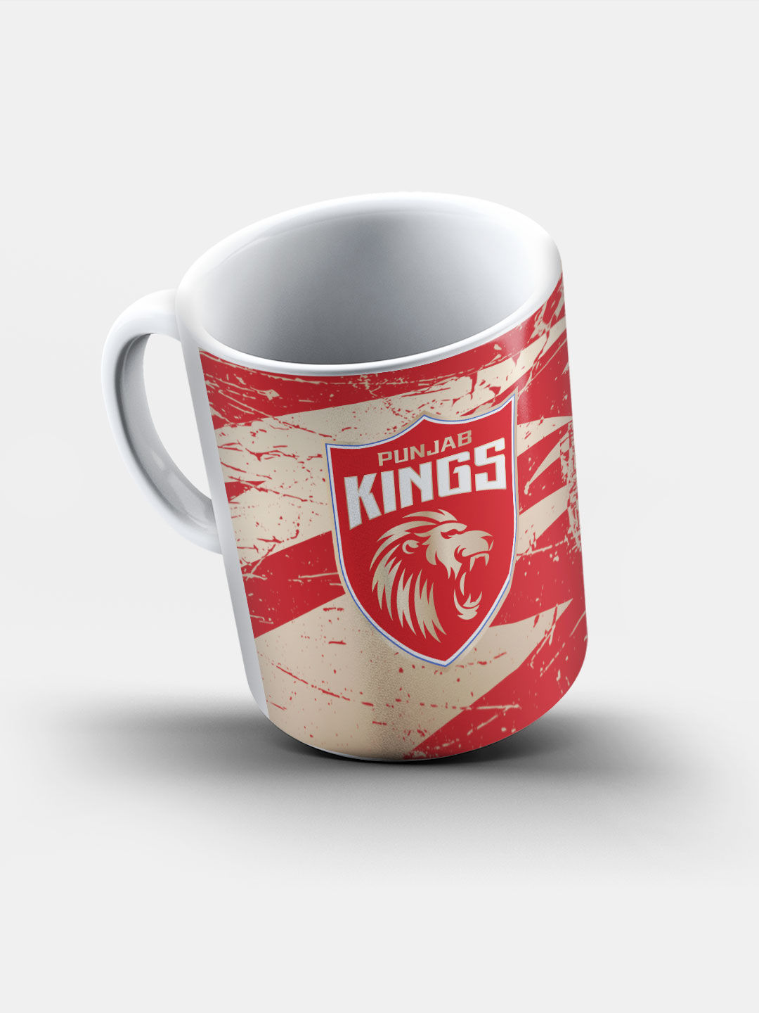 Punjab Kings Red and Gold Logo Printed Ceramic Glossy Coffee Mug 325 ml - Pack of 1 (5)