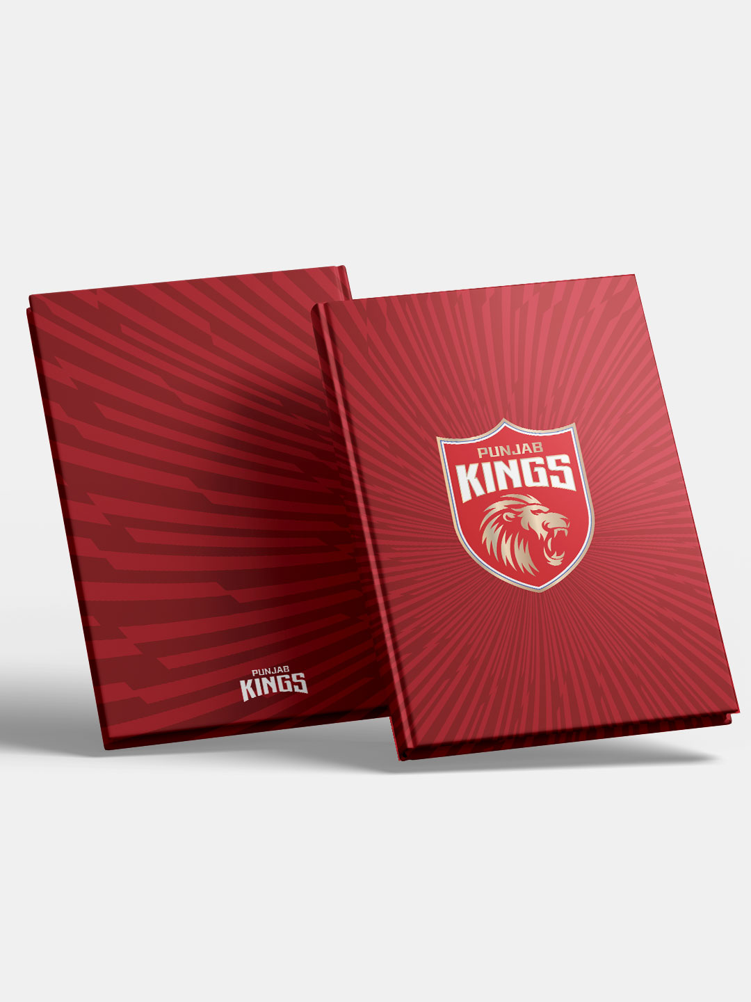 Punjab Kings Red and Gold Printed Hardbound Cover A5 Ruled 100 Pages Diaries - (Pack of 1) (2)
