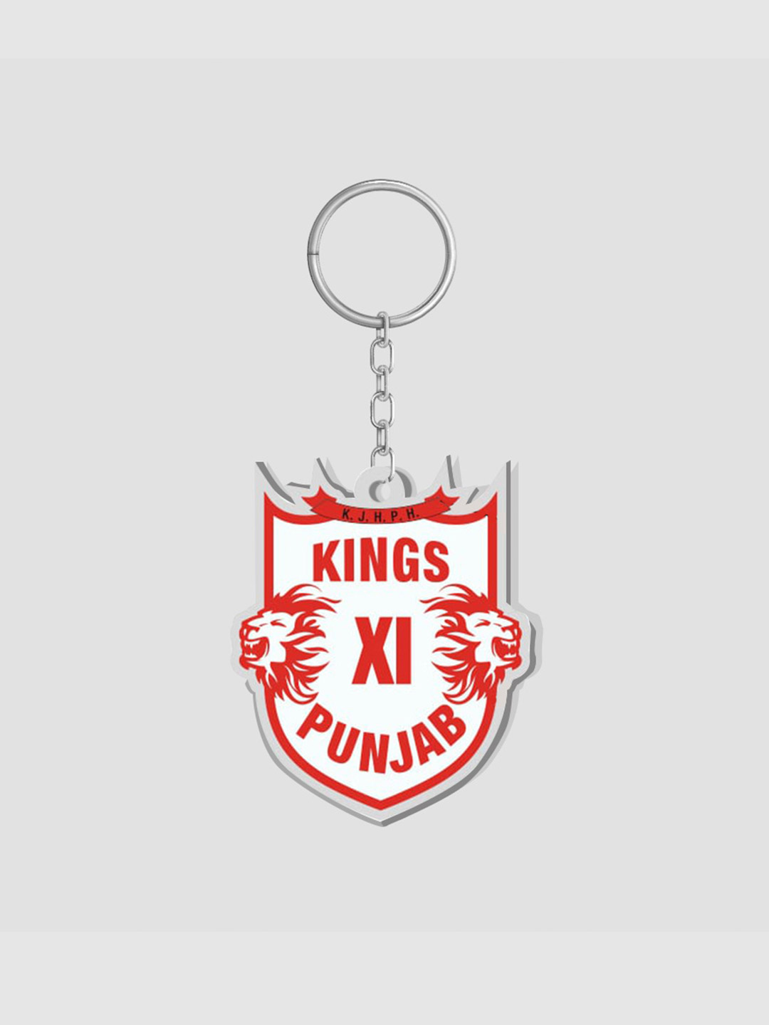 Punjab Kings Red and White Keychain (1)