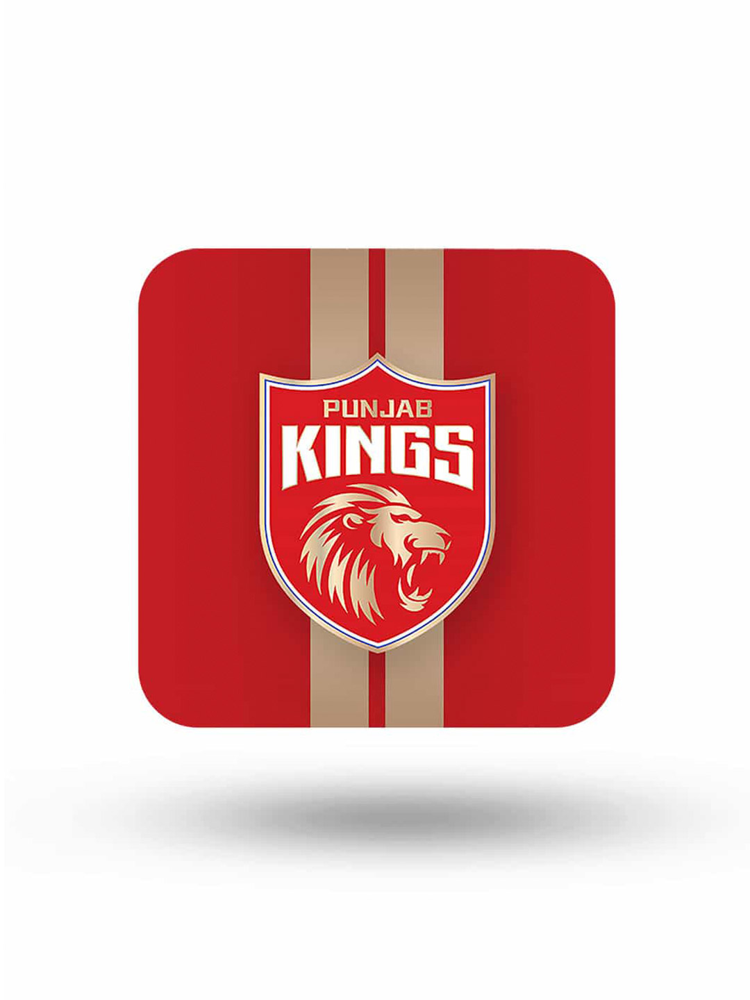 Punjab Kings Stripes - 10 X 10 (cm) Coasters (1)