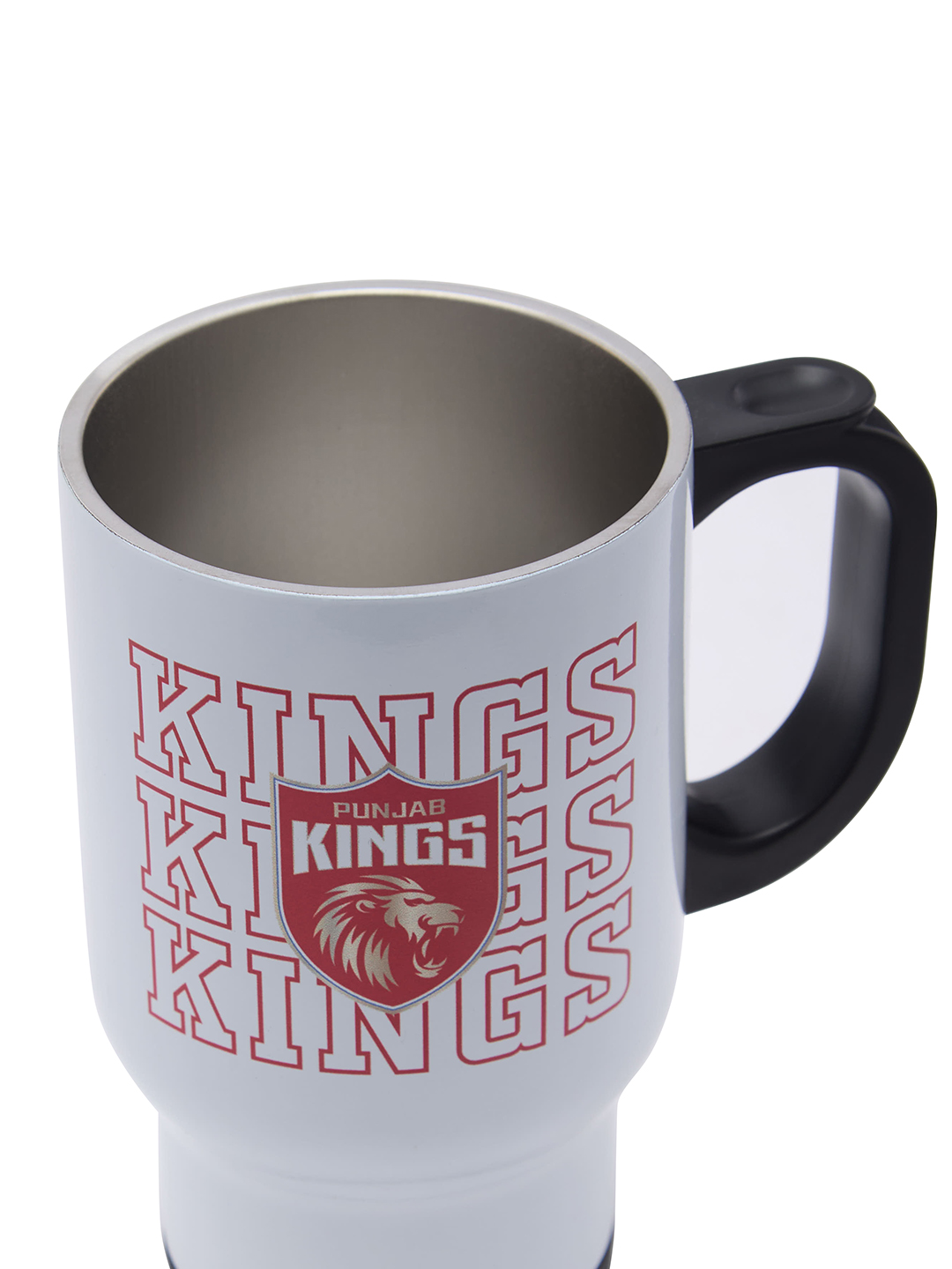 Punjab Kings Travel Mug with Vacuum Insulated Double-Walled Leakproof Lid Stainless Steel Mug - 450 ML (9)