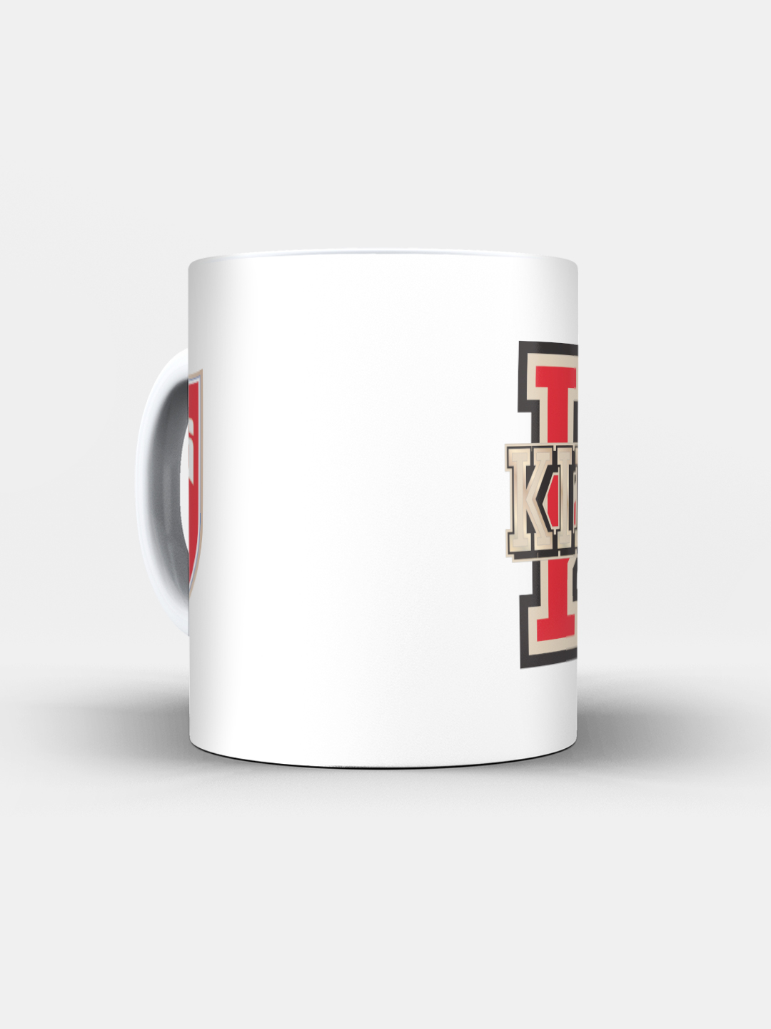 Punjab Kings Ceramic Glossy Printed Mug, Microwave and Dishwasher Safe, Tea and Coffee Mug - 325 ml (White/Red) - Pack o (5)