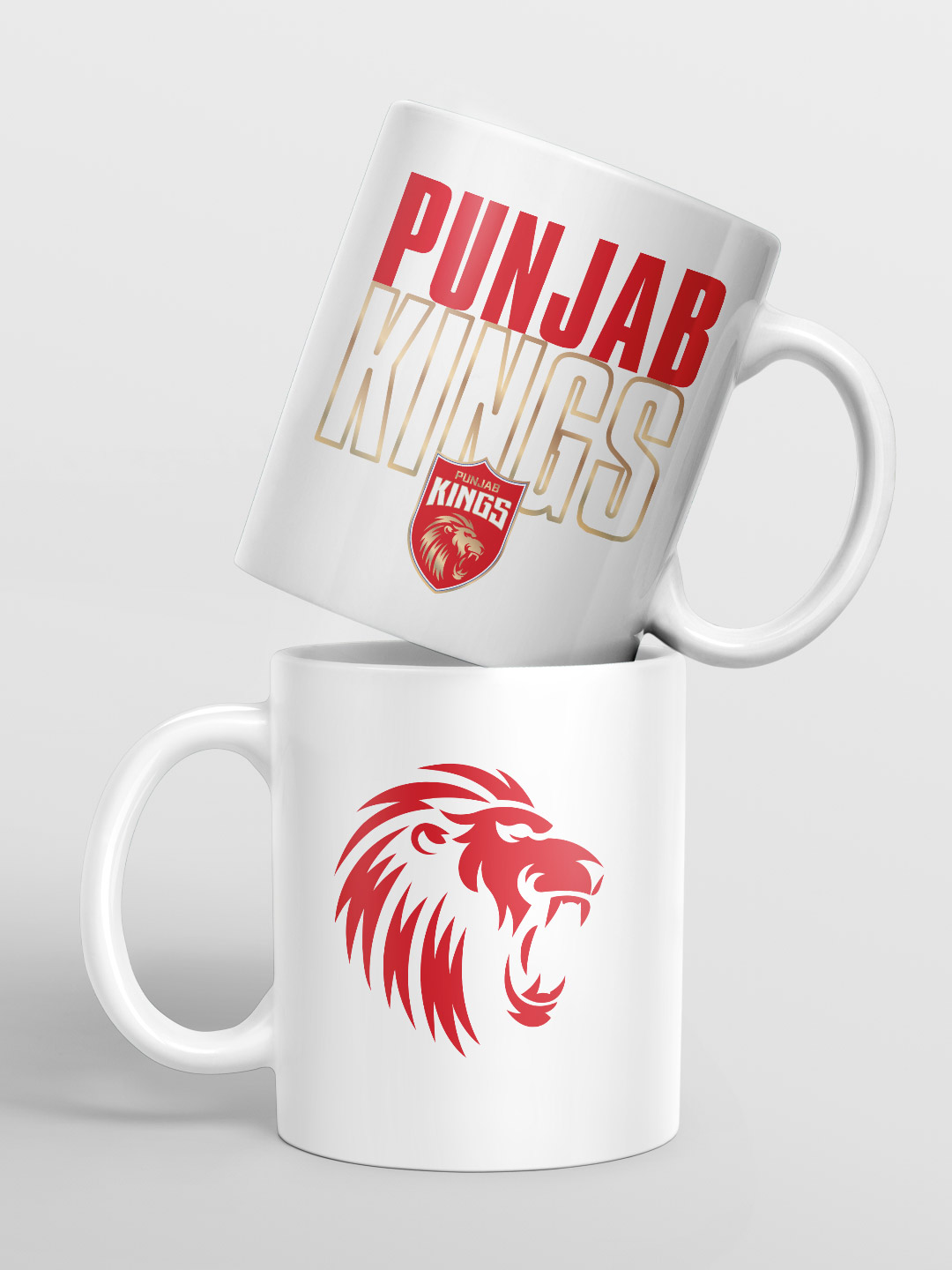 Ceramic Glossy Printed Mug, Microwave and Dishwasher Safe, Tea and Coffee Mug - 325 ml (White/Red) - Pack of 1