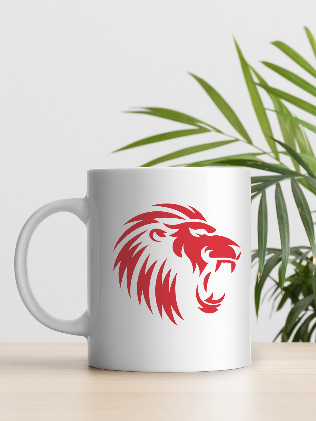 Punjab Kings Ceramic Glossy Printed Mug, Microwave and Dishwasher Safe, Tea and Coffee Mug - 325 ml (White/Red) - Pack o (5)