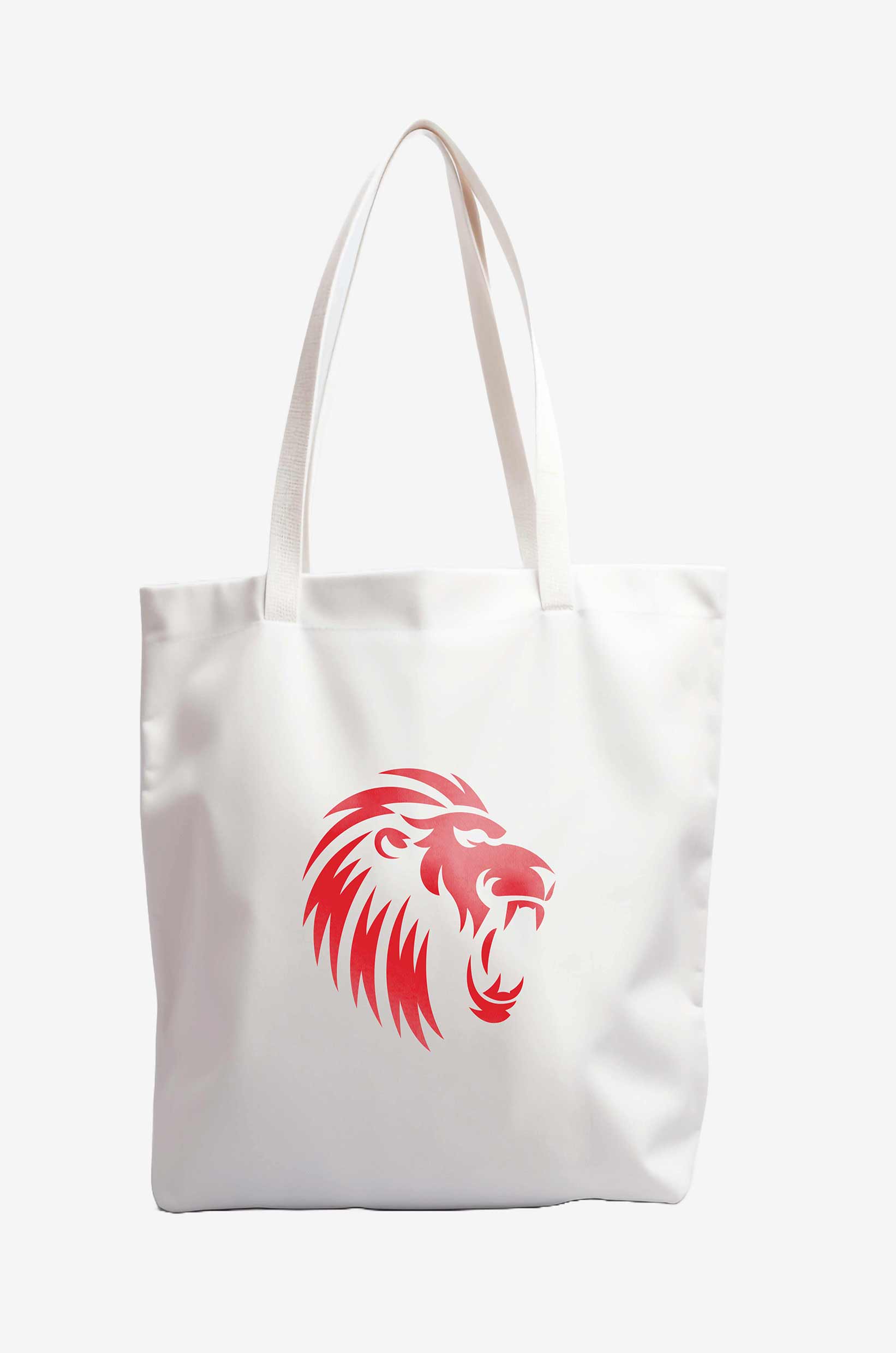 Punjab Kings Printed Canvas Casual Tote Bag, Stylish Handbag For Men and Women - Pack of 1 (White/Red) (6)