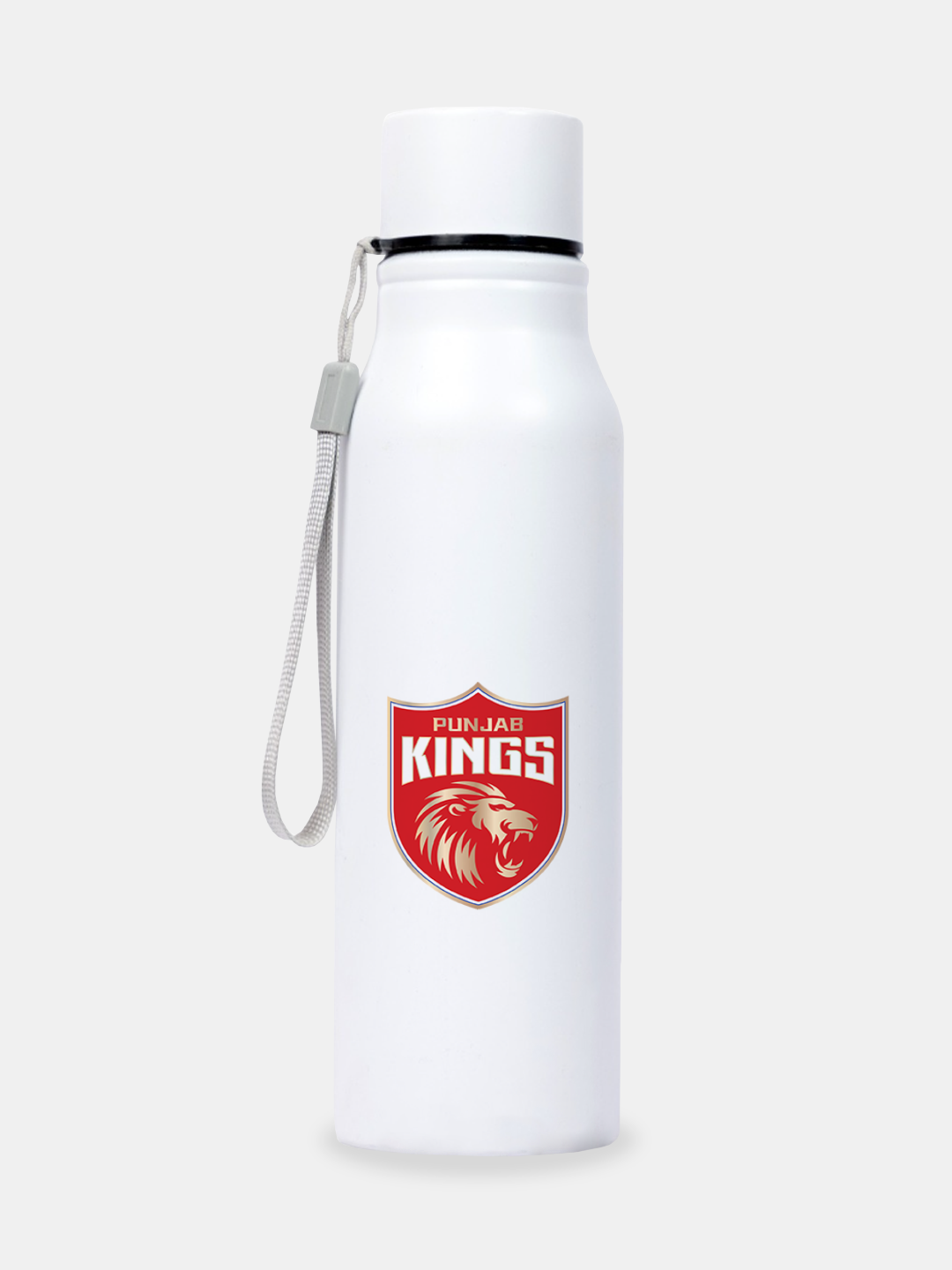 Punjab Kings White and Red Printed Single Walled Stainless Steel Bottle - 800 ML (1)