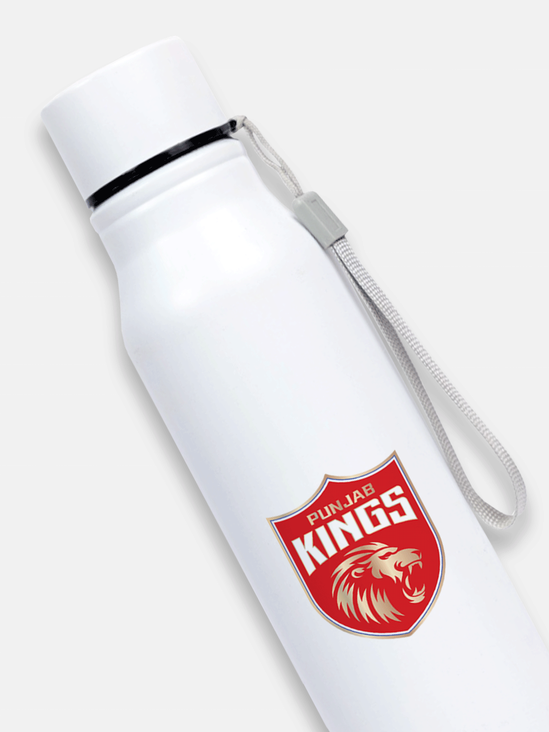 Punjab Kings White and Red Printed Single Walled Stainless Steel Bottle - 800 ML (3)