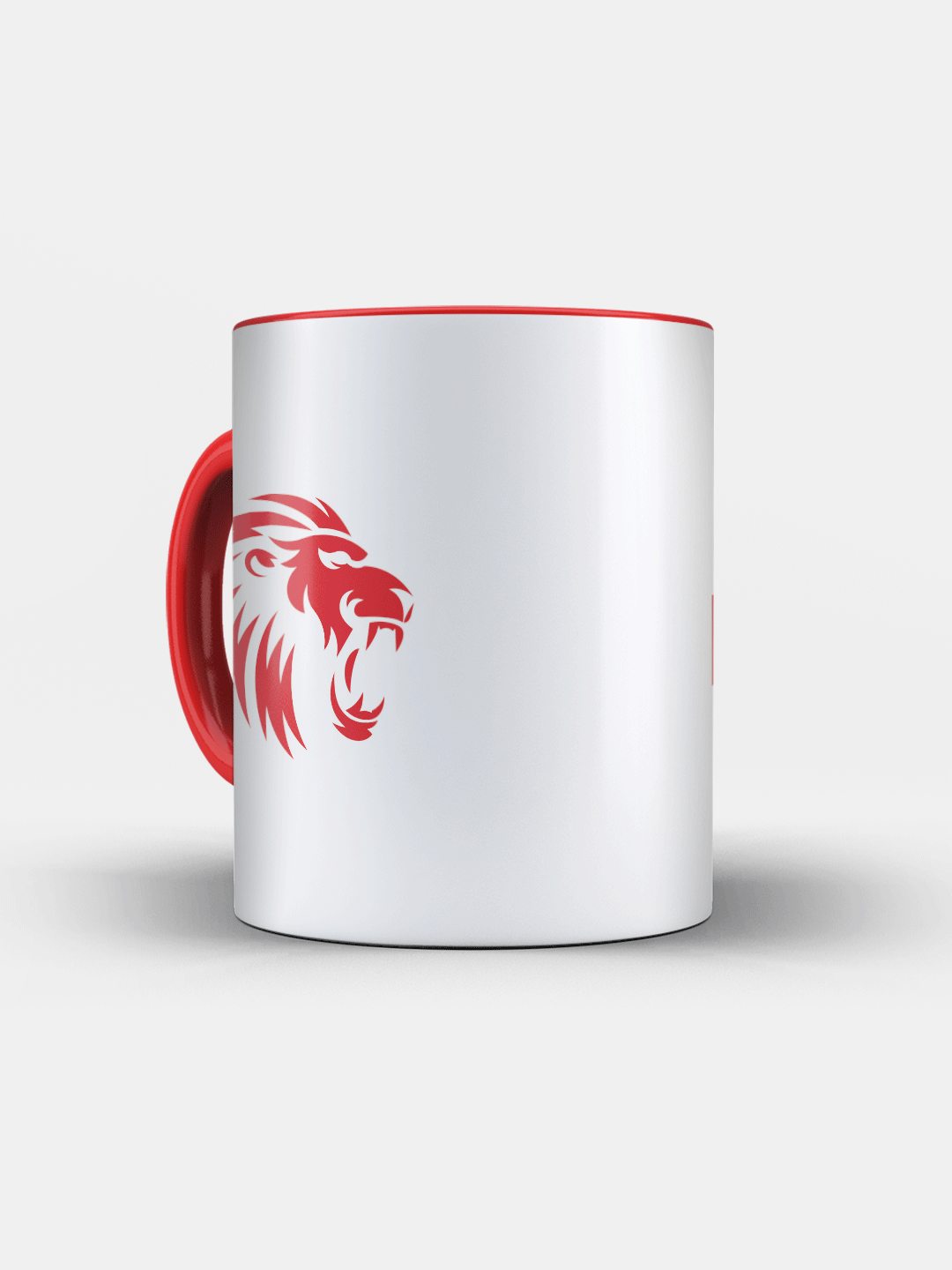 Punjab Kings White and Red Sher-e-Punjab Ceramic Glossy Mug 325 ml - (Pack of 1) (6)