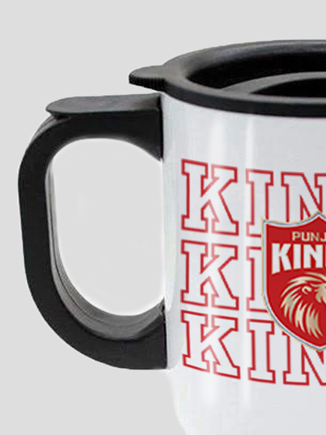 Punjab Kings Travel Mug with Vacuum Insulated Double-Walled Leakproof Lid Stainless Steel Mug - 450 ML (5)