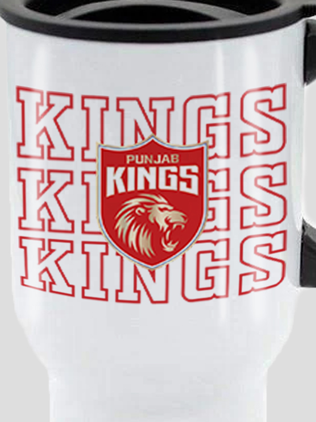 Punjab Kings Travel Mug with Vacuum Insulated Double-Walled Leakproof Lid Stainless Steel Mug - 450 ML (7)