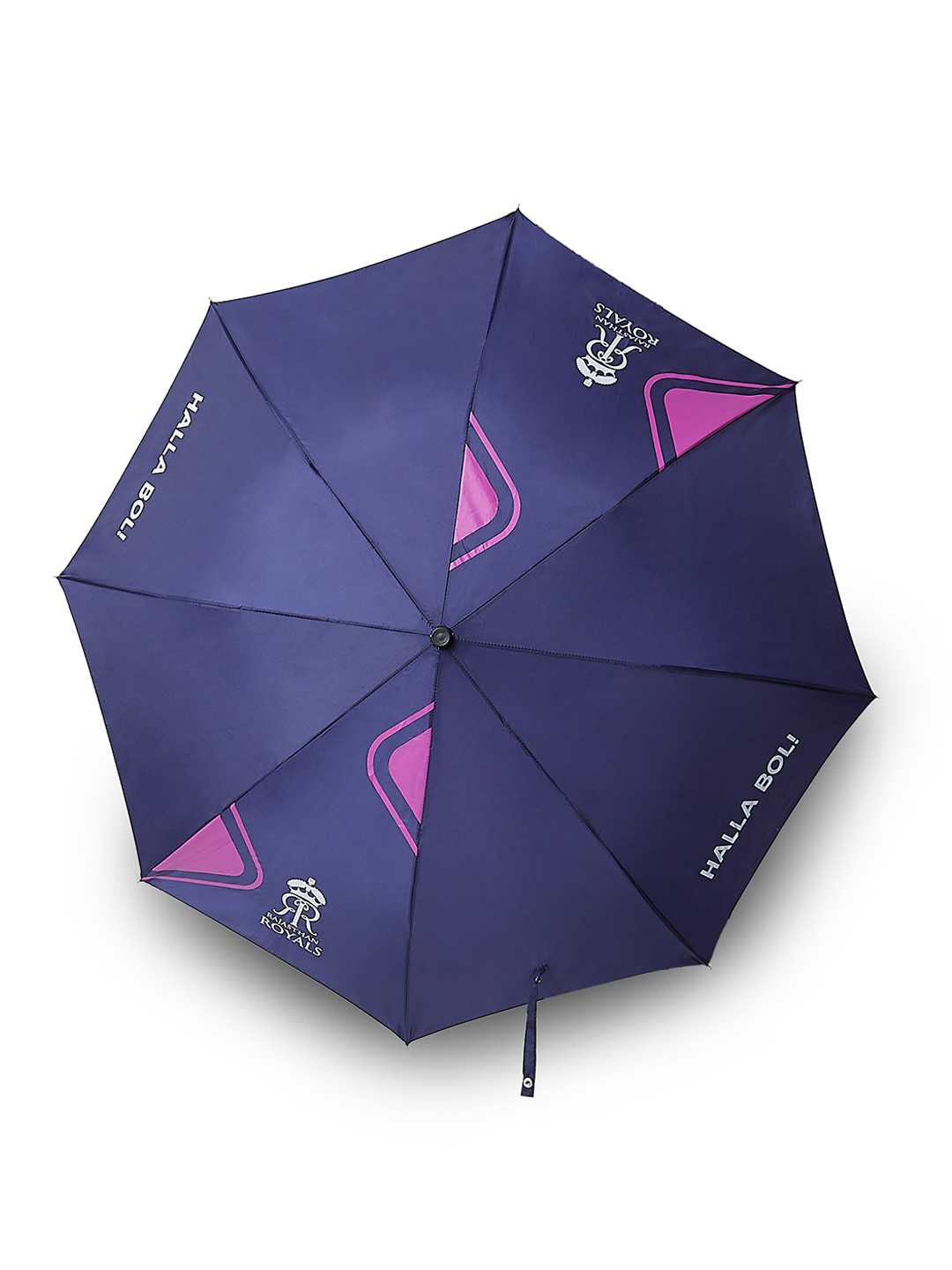 Rajasthan Royals 24.5 Inch 2-Fold Automatic Umbrella for Men and Women - Navy Blue/Pink (6)