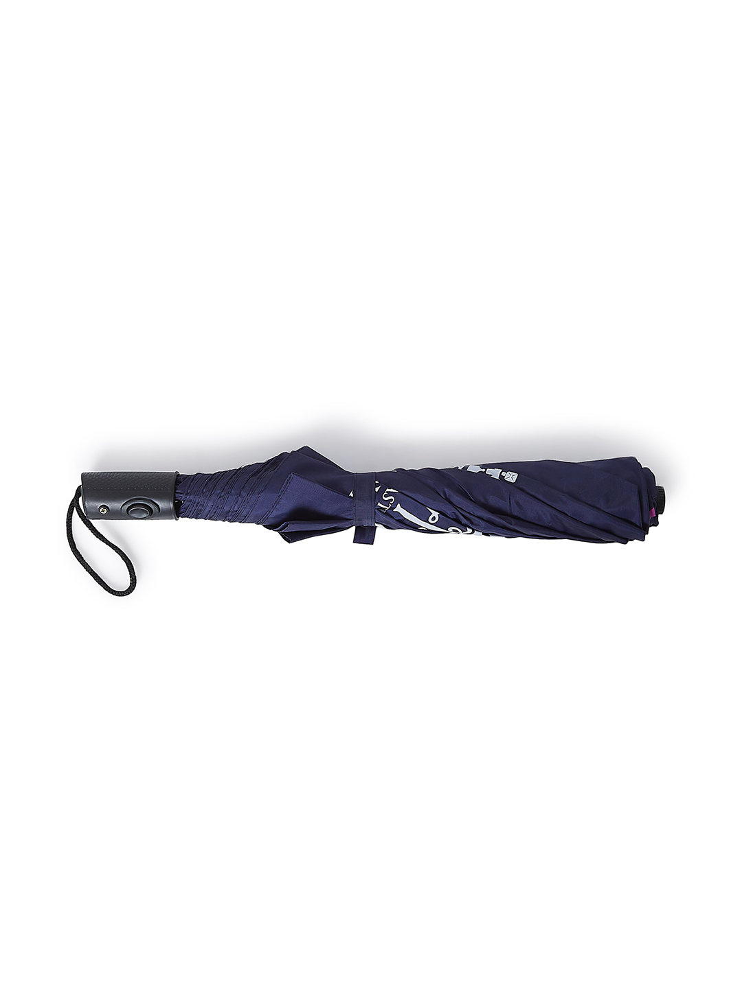 Rajasthan Royals 24.5 Inch 2-Fold Automatic Umbrella for Men and Women - Navy Blue/Pink (7)