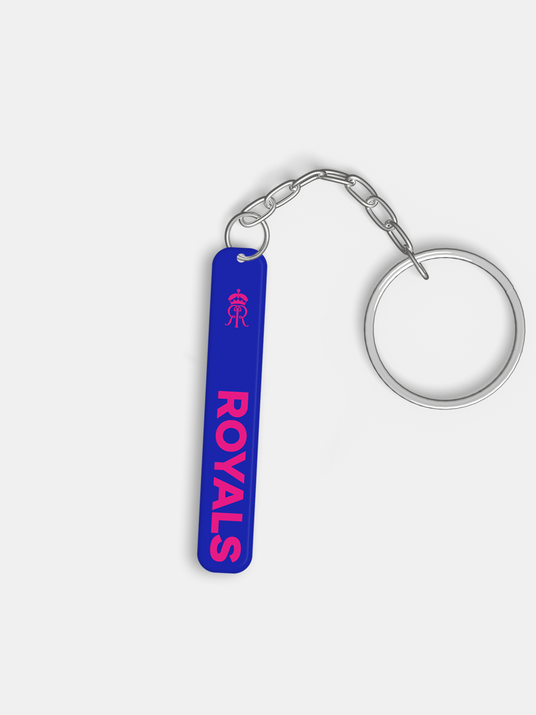 Rajasthan Royals Blue and Pink Digital Print Royals Metal Keychain - (Pack of 1) (1)