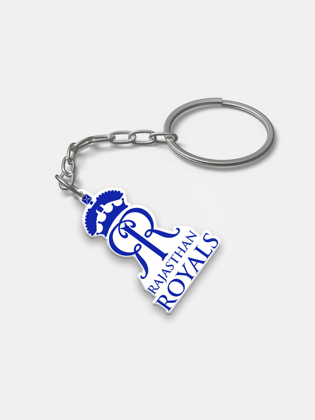Rajasthan Royals Blue and White RR Logo and Samson Acrylic Keychain - Pack of 2 (3)