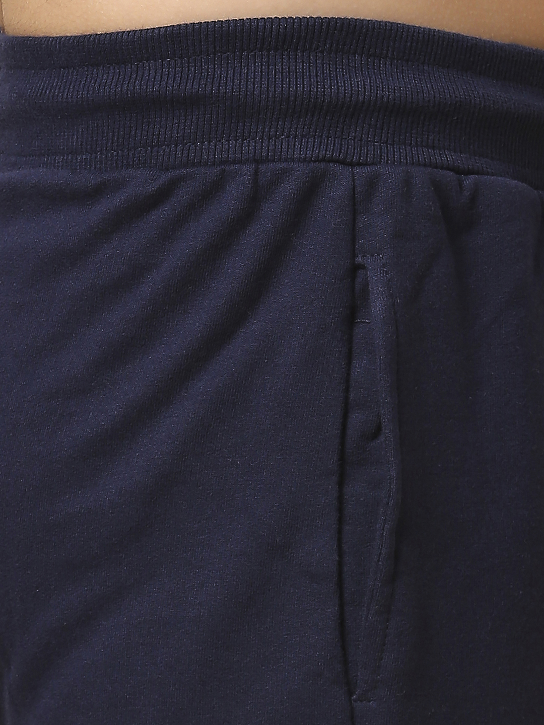 Rajasthan Royals Boys Navy Blue Logo Printed Mid-Rise Cotton Training Regular Fit Joggers (6)