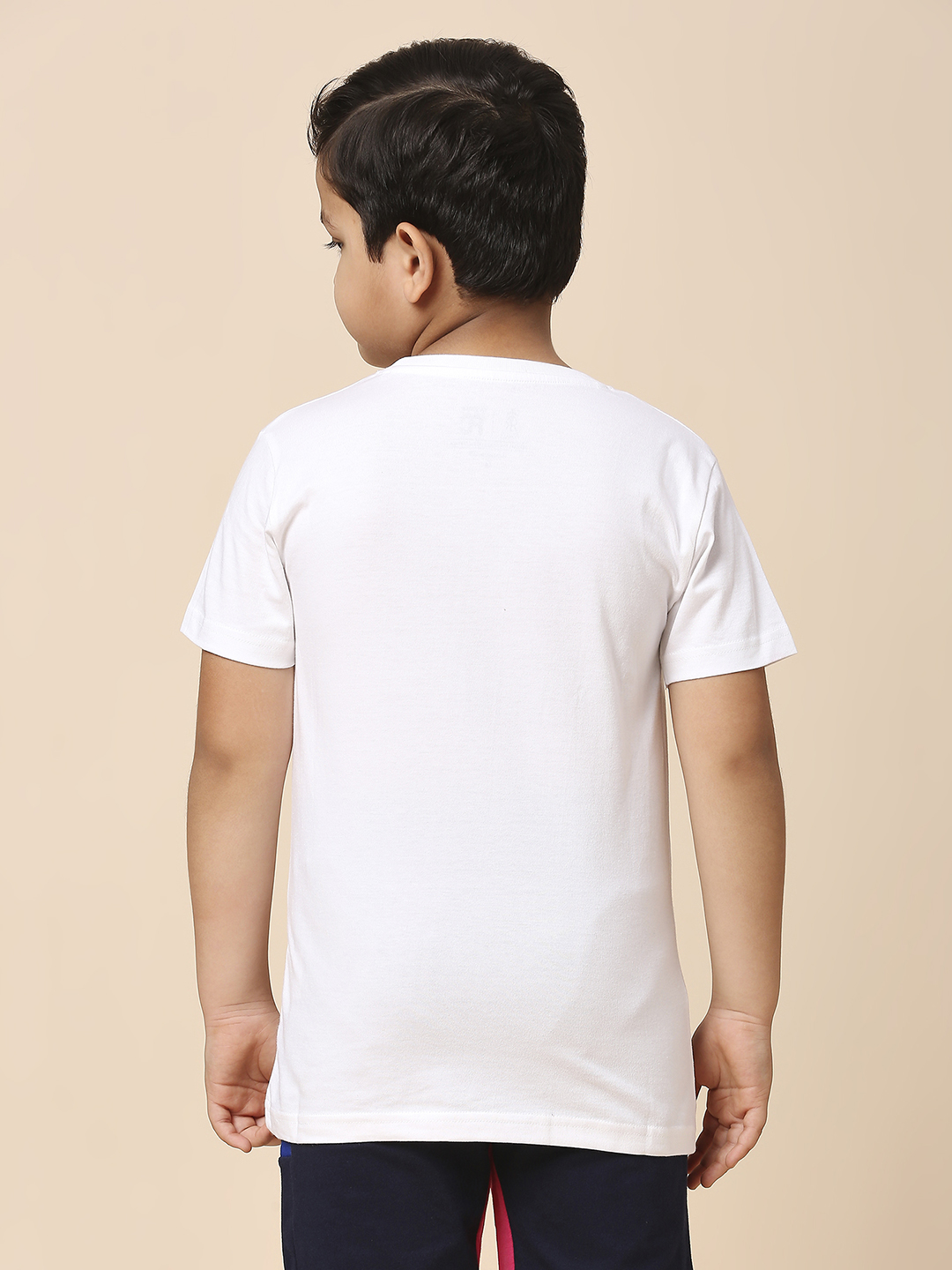 Rajasthan Royals Boys White Printed Half Sleeves Round Neck T-Shirt (4)