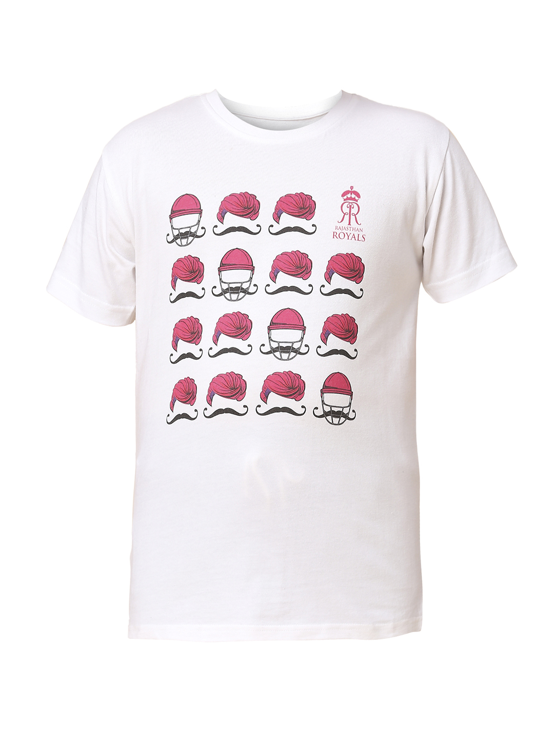 Rajasthan Royals Boys White Printed Half Sleeves Round Neck T-Shirt (7)