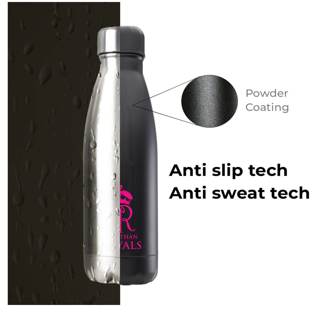 Rajasthan Royals Double Walled, Vacuum Insulated, Thermosteel Hot and Cold, Rust Proof, Leak-Proof, Stainless Steel Matt (4)