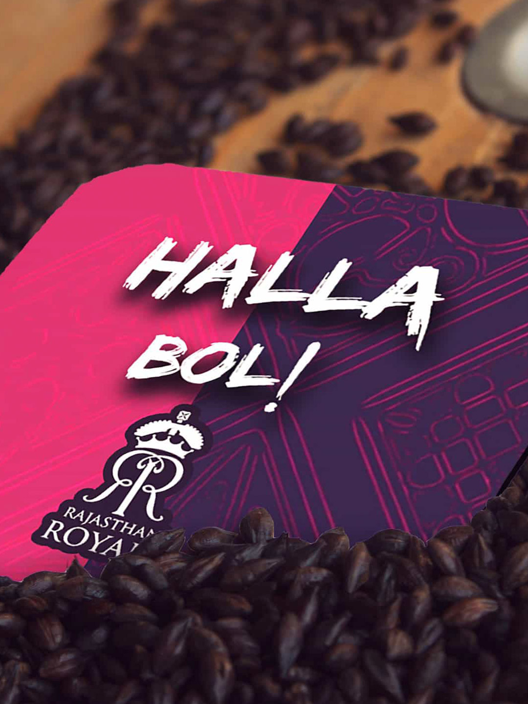 Rajasthan Royals Halla Bol - 10 X 10 (cm) Coasters (1)