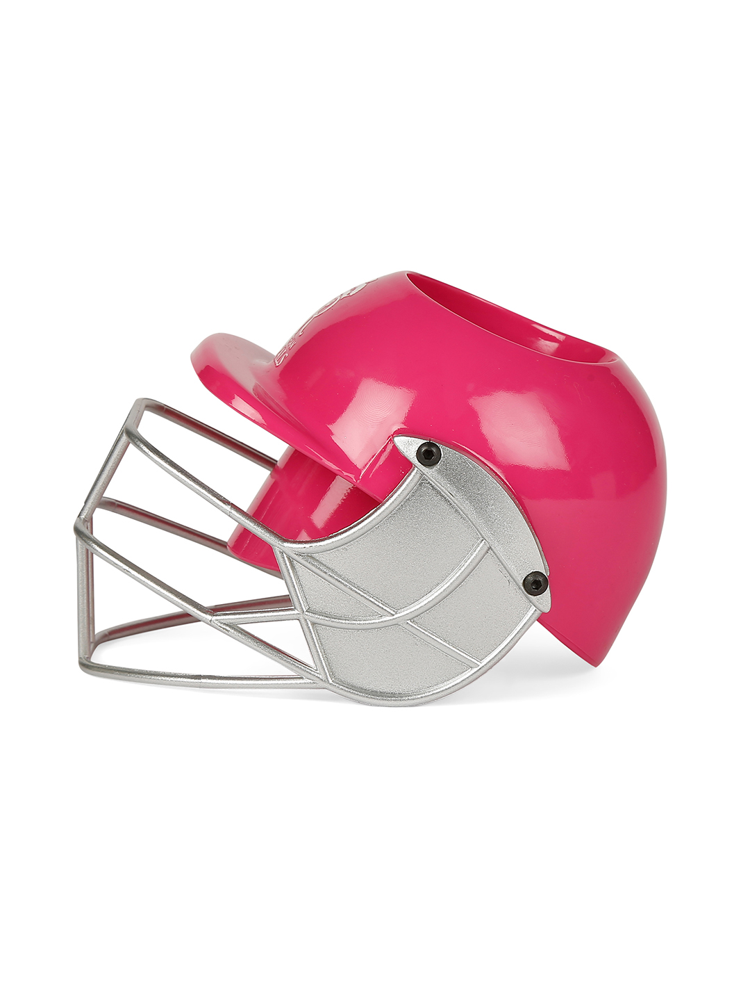 Rajasthan Royals Helmet Shaped Pink Logo Printed Pen and Pencil Stand, Pen Holder For Office and Home (8)