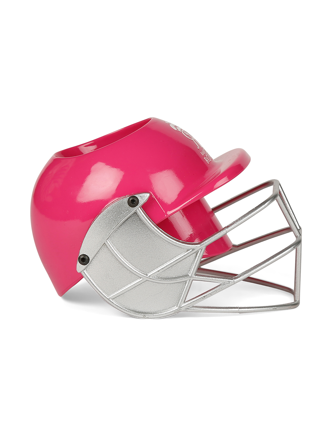 Rajasthan Royals Helmet Shaped Pink Logo Printed Pen and Pencil Stand, Pen Holder For Office and Home (9)
