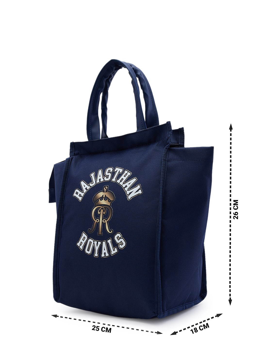 Rajasthan Royals Insulated Blue Lunch Bag for Men and Women with Canvas Fabric Zip Closure Multipurpose Bag (9)