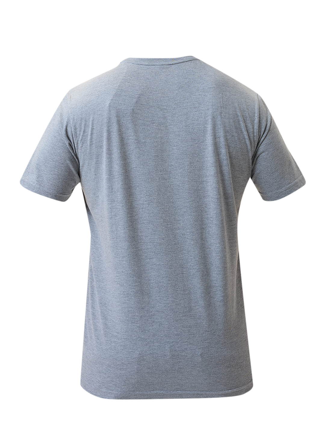 Rajasthan Royals Men Anthra Melange Logo Printed Half Sleeves Round Neck Cotton T-Shirt (8)