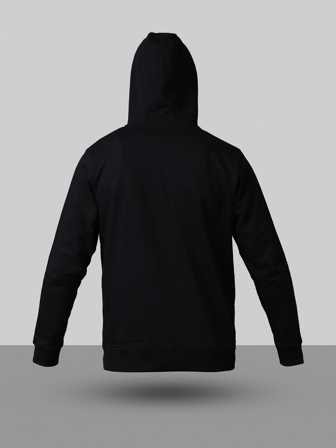 Rajasthan Royals Men Black Hooded Full Sleeves Front-Open Sweatshirt (9)