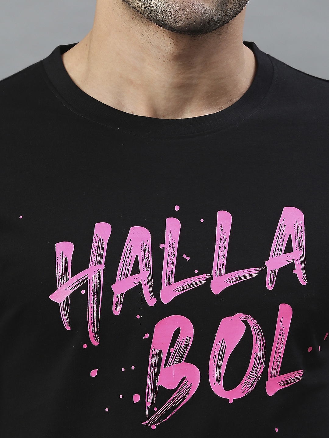 Rajasthan Royals Men Black Typography Printed Half Sleeves Round Neck Cotton T-Shirt (6)