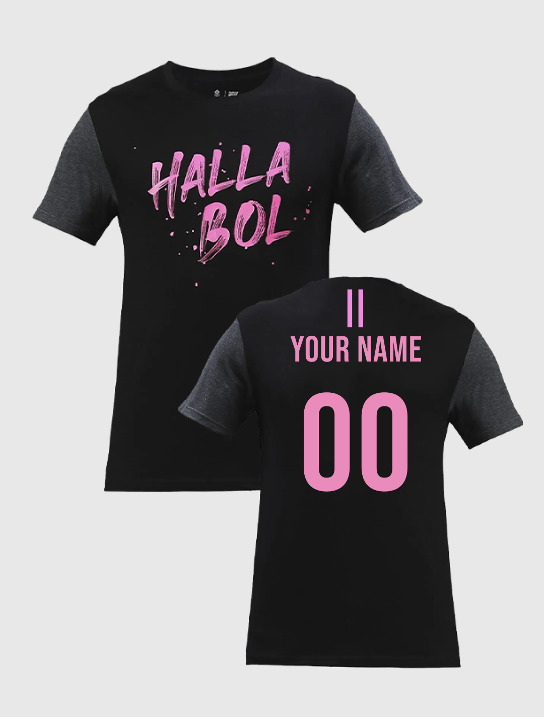 Rajasthan Royals Men Black Typography Printed Half Sleeves Round Neck Cotton T-Shirt: Customised With Your Name By FanCo
