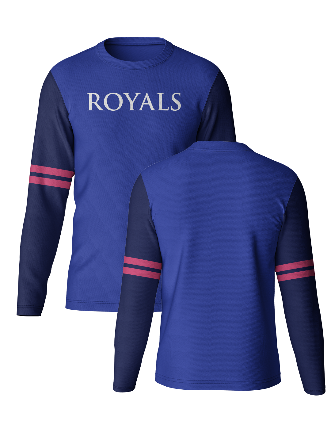 Rajasthan Royals Men Blue and Black Colourblocked Full Sleeves Round Neck Cotton T-Shirt: Customised With Your Name By F (3)
