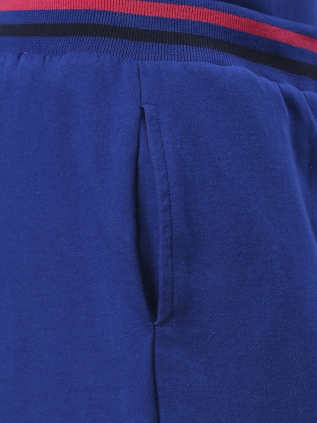 Rajasthan Royals Men Blue Solid Mid-Rise Cotton Sports Shorts (6)