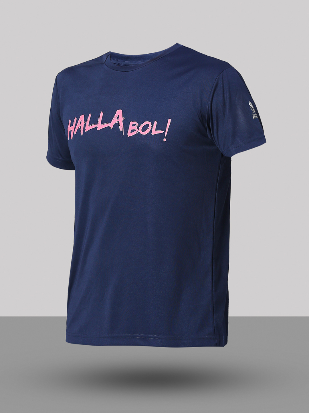 Rajasthan Royals Men Navy Blue Typography Printed Half Sleeves Round Neck Hala Bol Polyester T-Shirt (6)