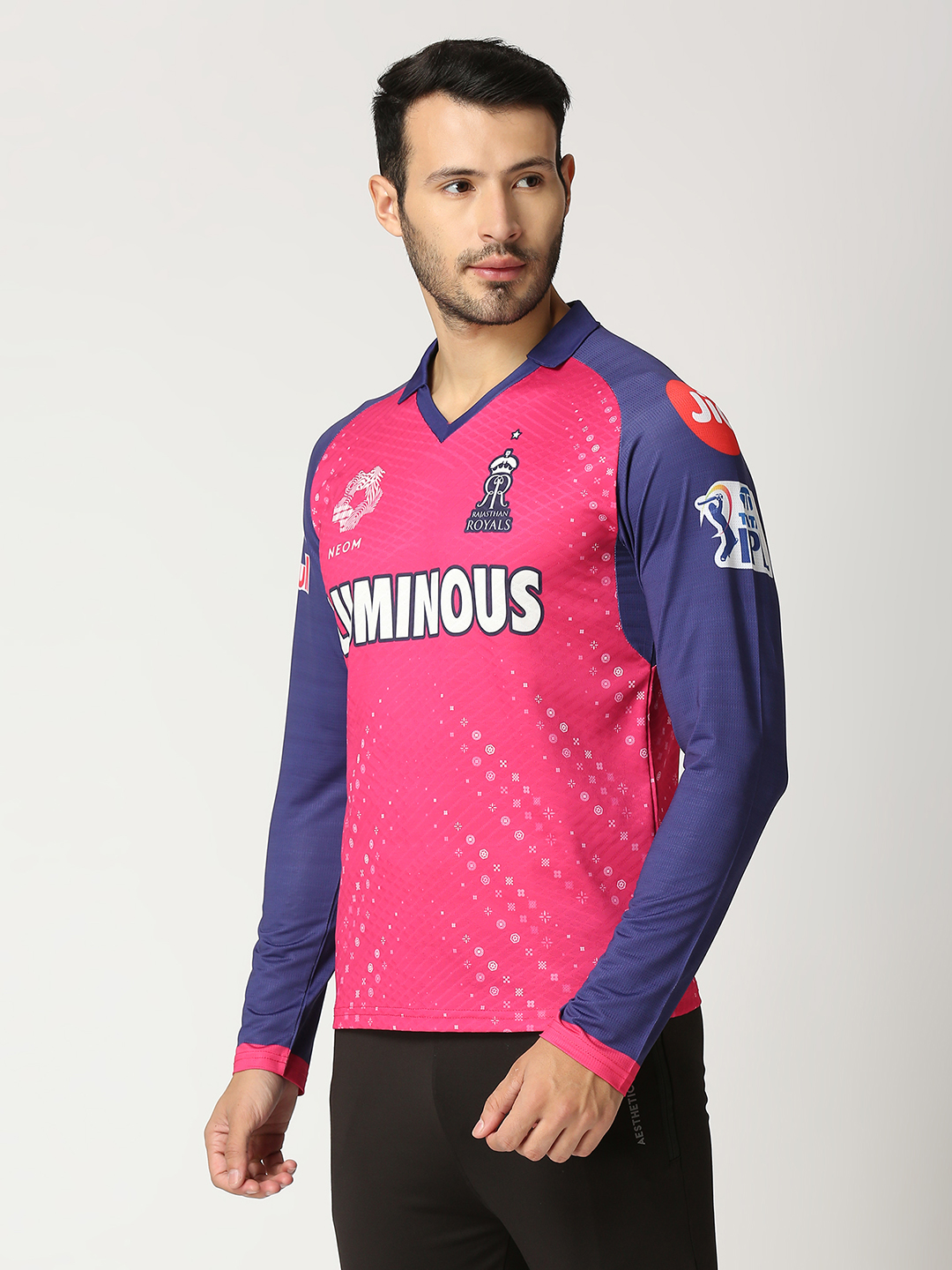 Rajasthan Royals Men Official Full Sleeves Match Jersey 2024 (2)