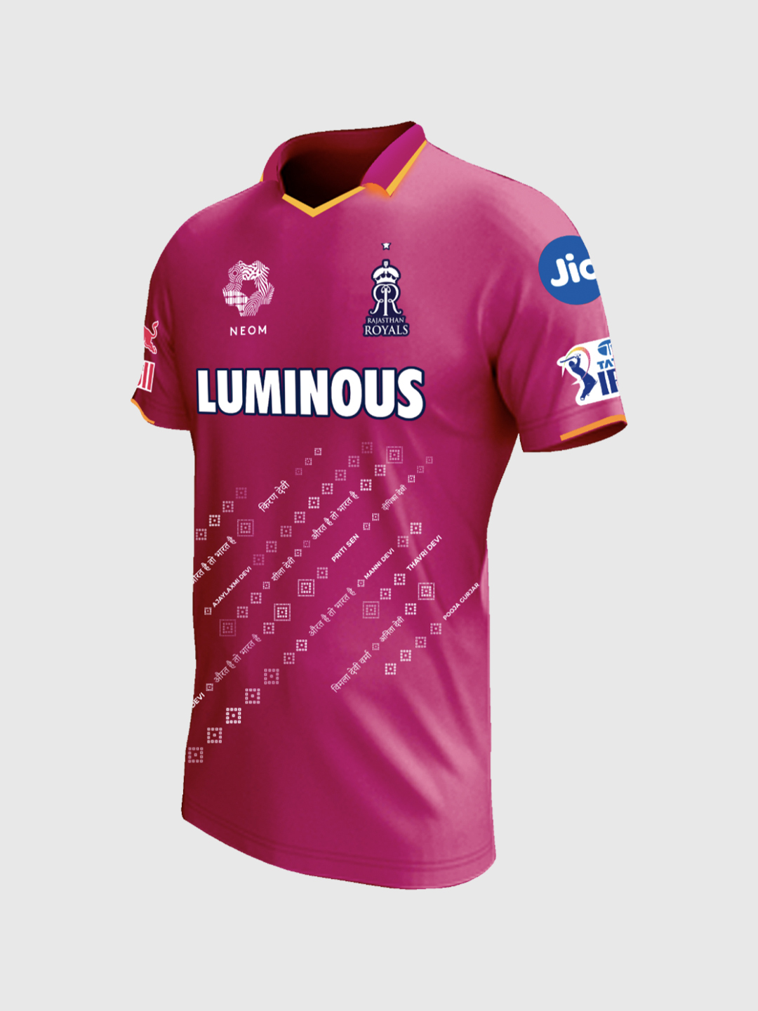 Rajasthan Royals Men Official Replica #PinkPromise Jersey 2024 (3)