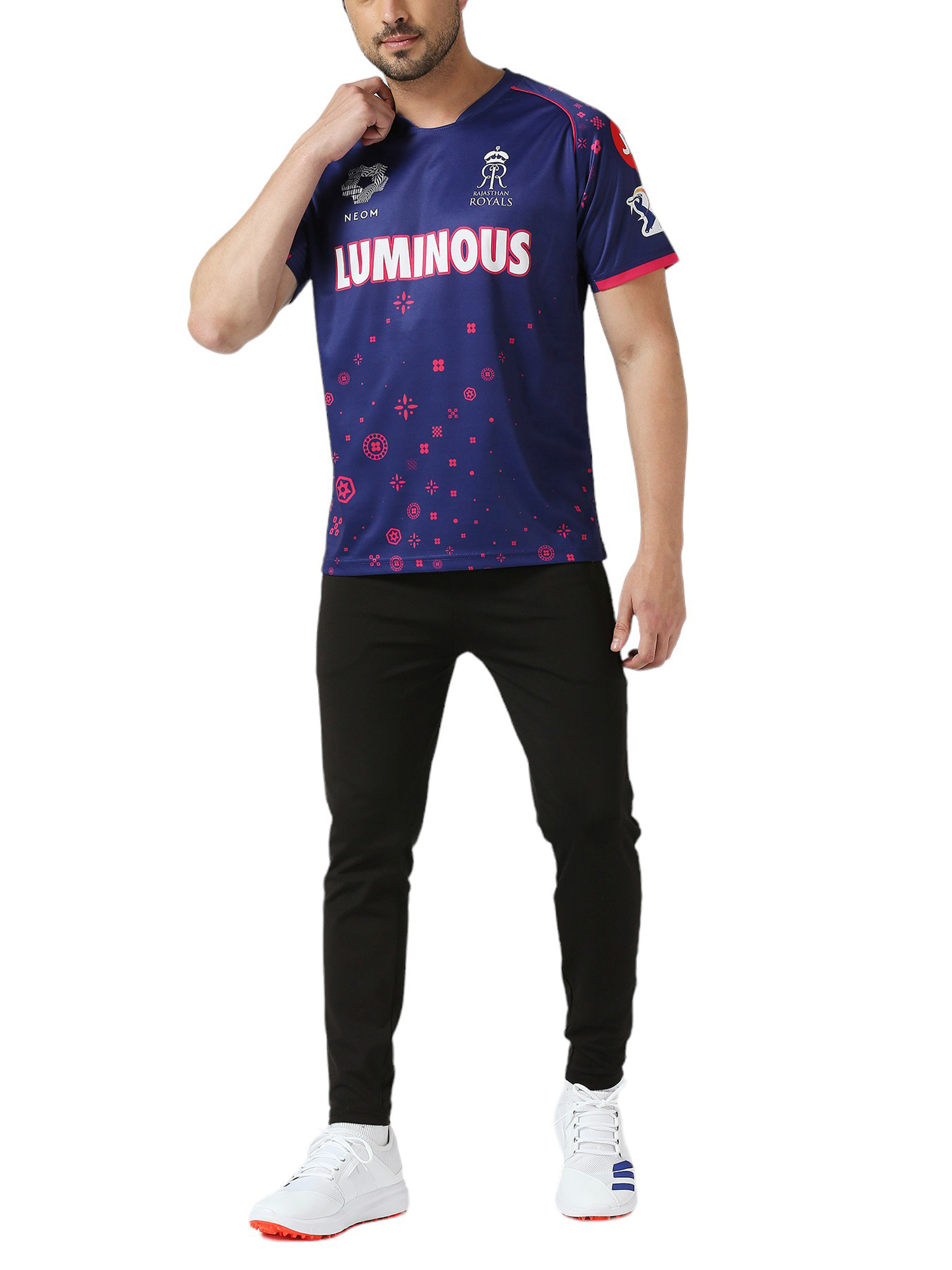 Rajasthan Royals Men Official IPL-2024 Replica Training Jersey (6)