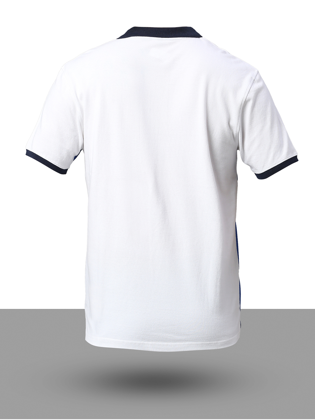 Rajasthan Royals Men Royal Blue and White Colourblocked Half Sleeves Polo Collar Cotton T-Shirt (8)