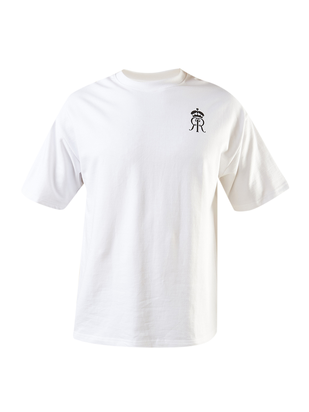Rajasthan Royals Men White Halla Bol Printed Half Sleeves Round Neck Oversized T-Shirt (5)