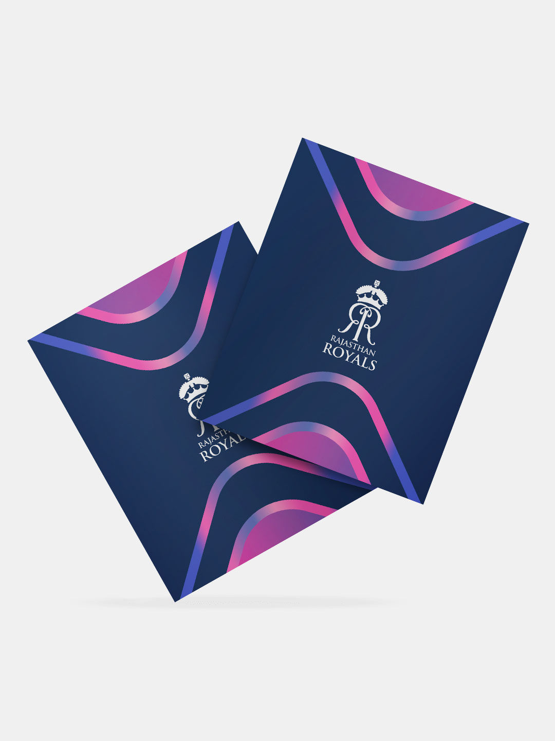 Navy Blue and Pink RR Symmetric Fridge Magnet - Pack of 1
